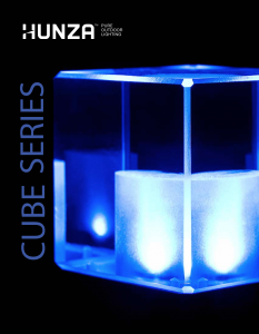 Hunza Cube Series Lighting Catalogue