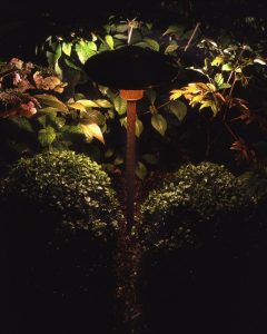 Spread lighting garden feature